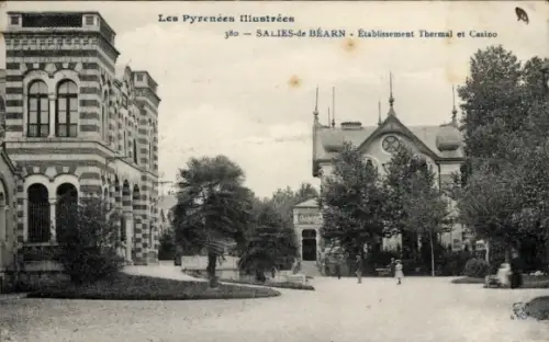 CPA Salies de Béarn Pyrénées Atlantiques, Établissement Thermal et Casino