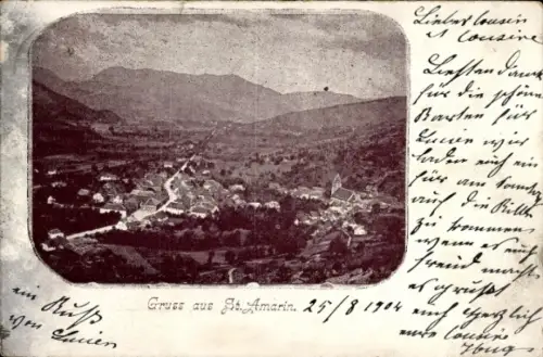 Ak Saint Amarin Sankt Amarin Elsass Haut Rhin, Gesamtansicht