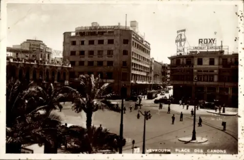CPA Beyrouth Liban, Place des Canons