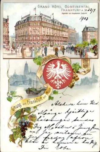 Wappen Litho Frankfurt am Main, Grand Hotel Continental