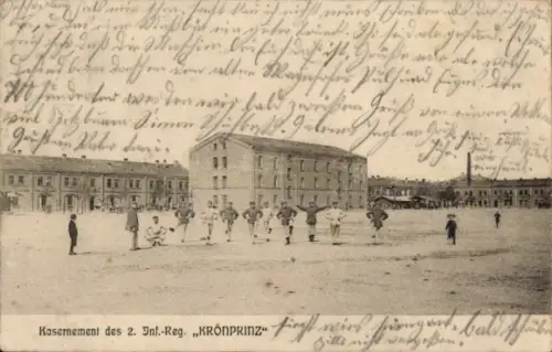 Ak München, Kasernement 2. Inf. Regt. Kronprinz