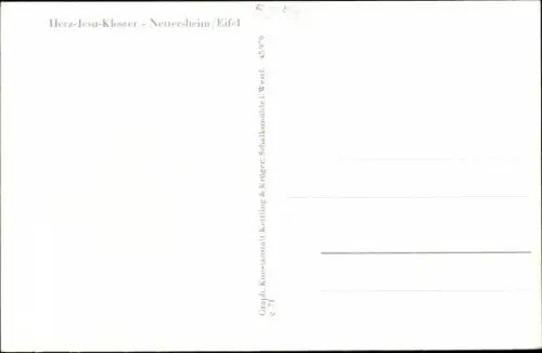 Ak Nettersheim in der Eifel, Herz Jesu Kloster