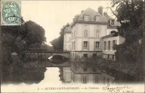 Ak Auvers Saint Georges Essonne, Le Chateau