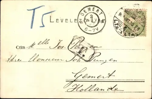 Ak Budapest Ungarn, Kossuth Lajos Gasse