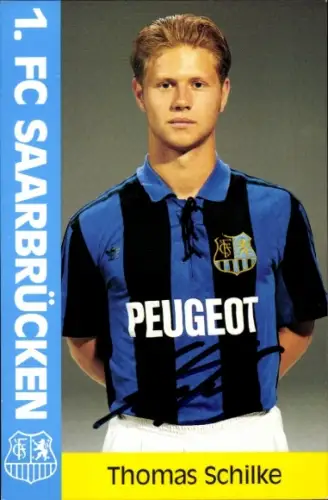 Autogrammkarte Fußballer Thomas Schilke, 1. FC Saarbrücken, Autogramm