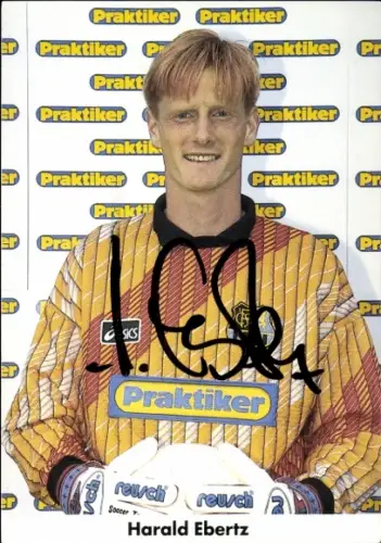 Autogrammkarte Fußballer Harald Ebertz, 1. FC Saarbrücken, Autogramm