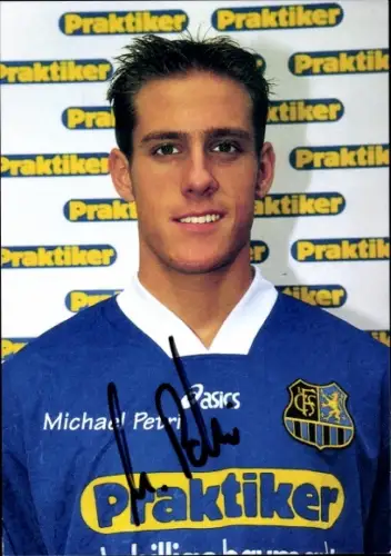 Autogrammkarte Fußballer Michael Petri, 1. FC Saarbrücken, Autogramm
