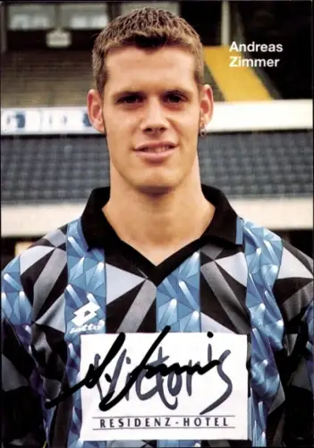 Autogrammkarte Fußballer Andreas Zimmer, 1. FC Saarbrücken, Autogramm