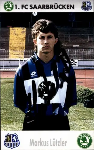 Autogrammkarte Fußballer Markus Lützler, 1. FC Saarbrücken, Autogramm