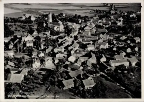 Ak Bad Birnbach im Rottal Niederbayern, Luftaufnahme von Birnbach, Pfarrkirchen, Häuser, Felder