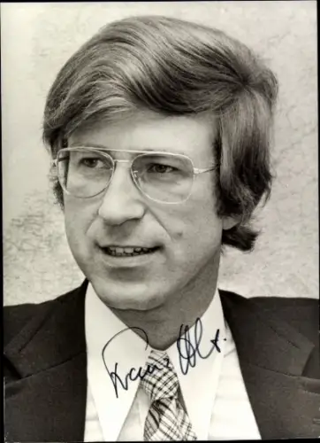 Ak Journalist Dr. Franz Alt, Portrait, Autogramm