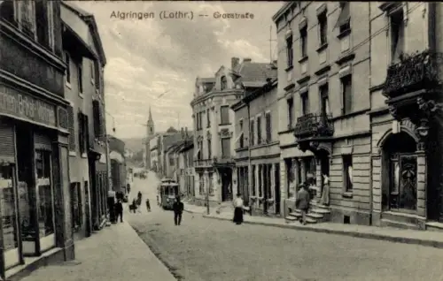 Ak Algrange Algringen Lothringen Moselle, Großstraße