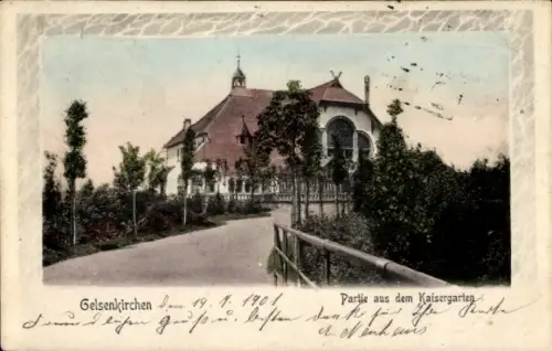 Ak Gelsenkirchen im Ruhrgebiet,  Kaisergarten, 1901