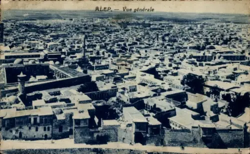 Ak Aleppo Syrien, Gesamtansicht