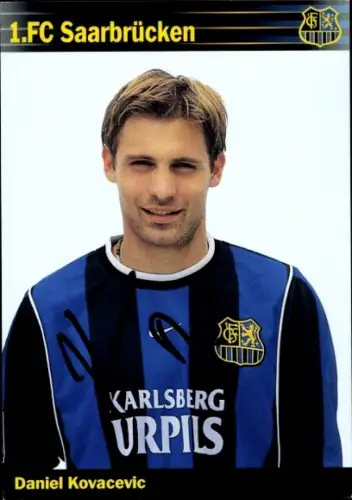 Autogrammkarte Fußballer Daniel Kovacevic, 1. FC Saarbrücken, Autogramm