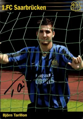 Autogrammkarte Fußballer Björn Tarillon, 1. FC Saarbrücken, Autogramm