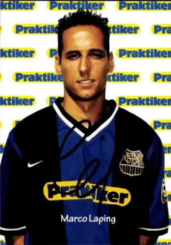 Autogrammkarte Fußballer Marco Laping, 1. FC Saarbrücken, Autogramm