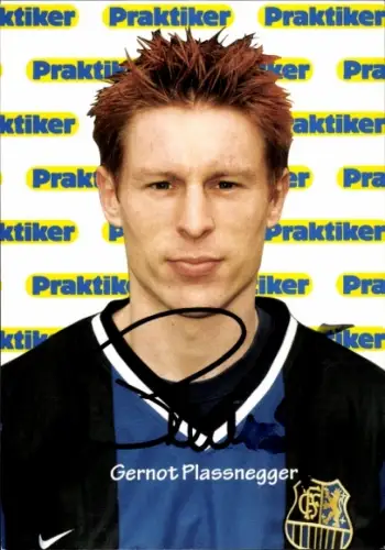 Autogrammkarte Fußballer Gernot Plassnegger, 1. FC Saarbrücken, Autogramm