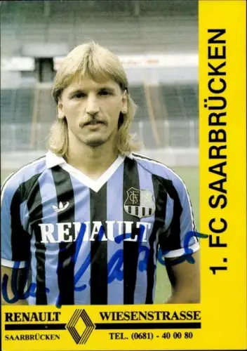Autogrammkarte Fußballer Michael Krätzer, 1. FC Saarbrücken, Autogramm