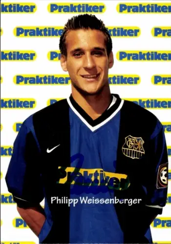 Autogrammkarte Fußballer Philipp Weissenberger, 1. FC Saarbrücken, Autogramm