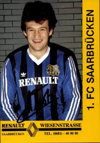 Autogrammkarte Fußballer Aleksandar, Kristic, 1. FC Saarbrücken, Autogramm