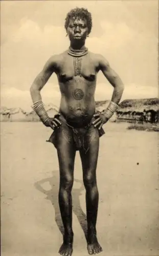 Ak DR Kongo Zaire, Tatouage de la femme Bokala