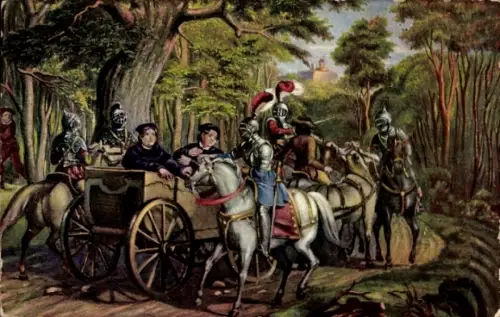 Künstler Ak Dr. Martin Luther's Aufhebung bei Altenstein