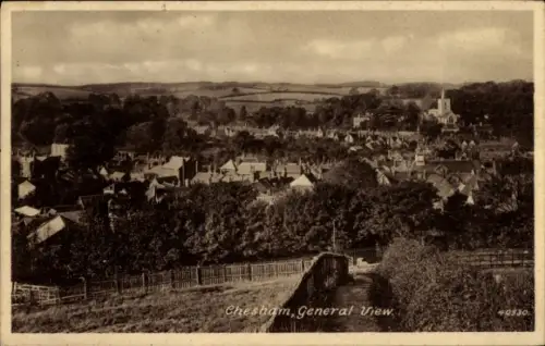 Ak Chesham Buckinghamshire England,  allgemeine Ansicht, viele Dächer, ländliche Umgebung, 