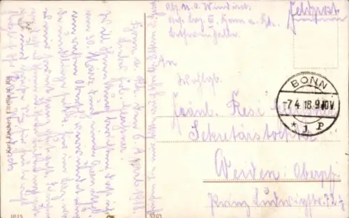 Ak Bonn am Rhein, Bonn am Rhein, Siebengebirge, Stadtansicht, Kirche