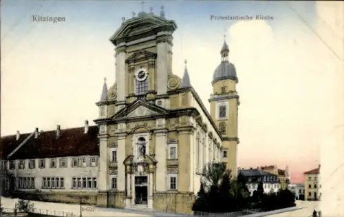 Ak Kitzingen am Main Unterfranken, Protestantische Kirche