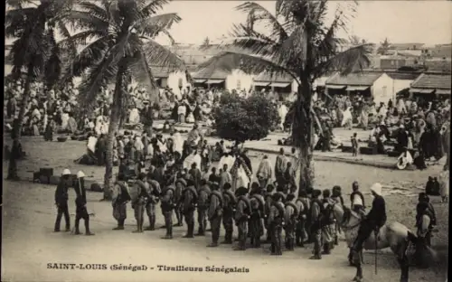 Ak Saint Louis Senegal, Senegalesische Schützen