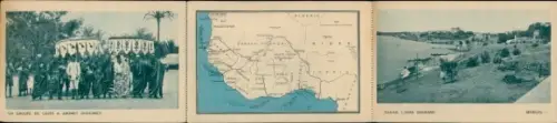 Klapp Landkarten Ak Dakar Senegal, Afrikaner, Landschaft