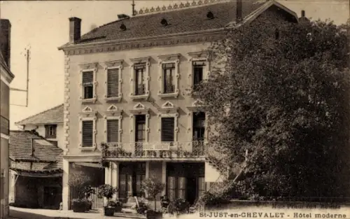 CPA Saint-Just-en-Chevalet Loire, Hotel moderne