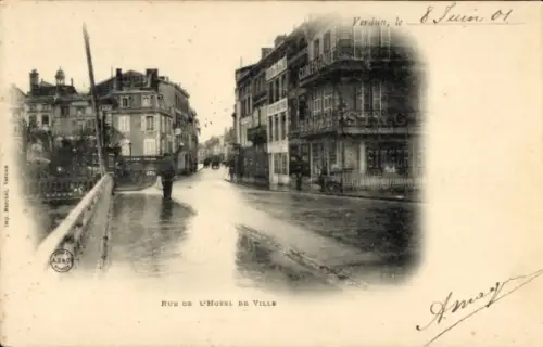 CPA Verdun Meuse, Rue de Hotel de Ville
