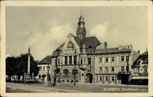 Ak Chabařovice Karbitz Region Aussig, Stadthaus