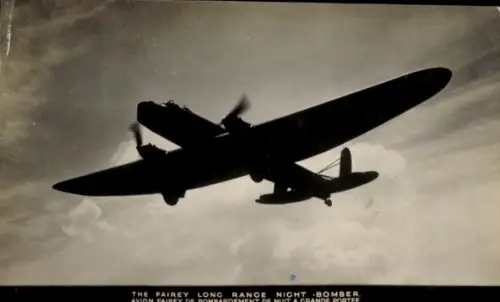 Ak Britisches Kampfflugzeug, Langstrecken-Nacht-Bomber Fairey