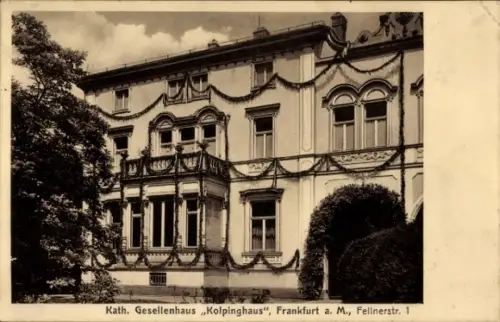 Ak Frankfurt am Main, Kath. Gesellenhaus, Kolpinghaus,  Fellnerstr. 1