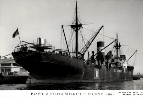 Foto Frachtschiff Fort Archambault Cargo 1941