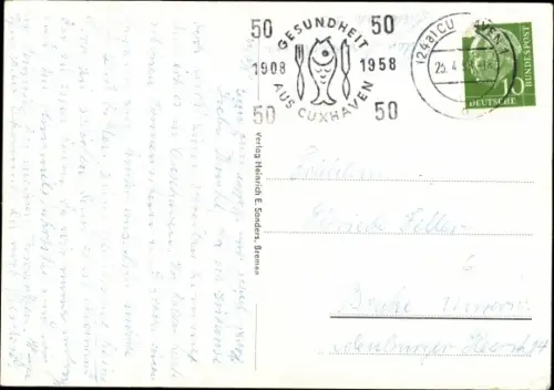 Ak Blexen Nordenham in Oldenburg, Fähre Blexen-Bremerhaven