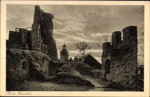 Ak Frauenstein im Erzgebirge, Ruine Frauenstein