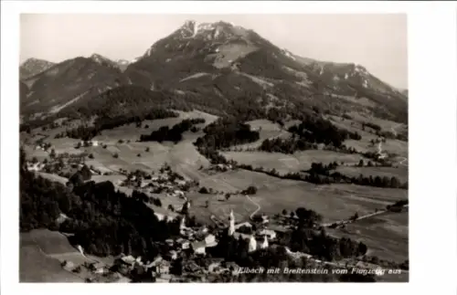 Ak Elbach Fischbachau in Oberbayern, Fliegeraufnahme mit Breitenstein