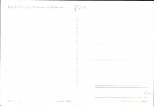 Ak Papstdorf Gohrisch Sächsische Schweiz, Papststein, Gesamtansicht