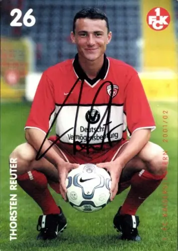 Autogrammkarte Fußballer Thorsten Reuter, 1. FC Kaiserslautern, Autogramm