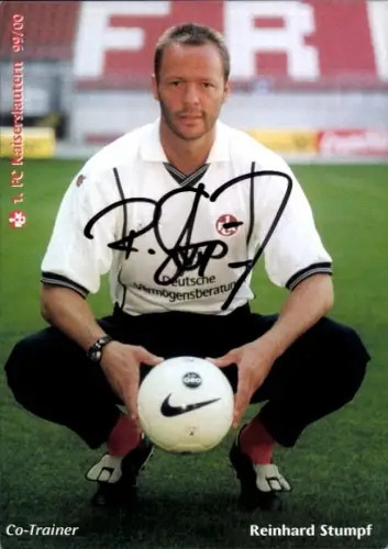 Autogrammkarte Co Trainer Reinhard Stumpf, 1. FC Kaiserslautern, Autogramm