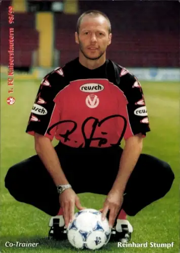 Autogrammkarte Co Trainer Reinhard Stumpf, 1. FC Kaiserslautern, Autogramm