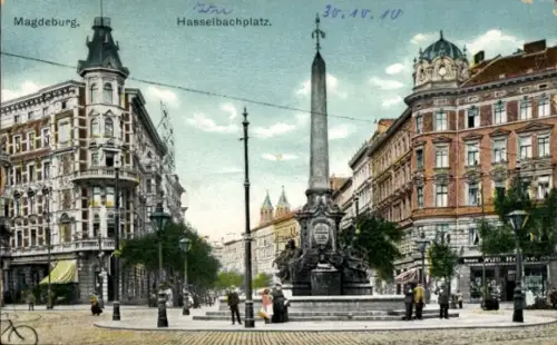 Ak Magdeburg an der Elbe, Hasselbachplatz
