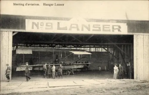 Ak Meeting d'aviation, Hangar No. 9 Lanser, Flugzeug