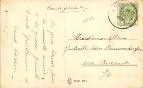 Ak Glückwunsch Neujahr, Schneemann, Zwerge, Schlitten