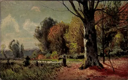 Künstler Ak Meinzolt, G. M., Herbststimmung