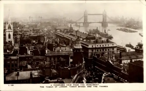 PC London City England, Panoramic view, Tower, Bridge, Thames
